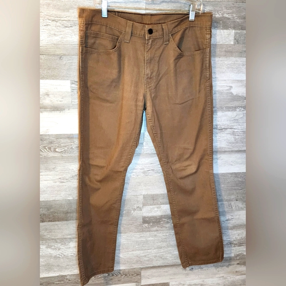 Levi's 511 Tan Slim Fit Stretch Jean's 34W x 33L